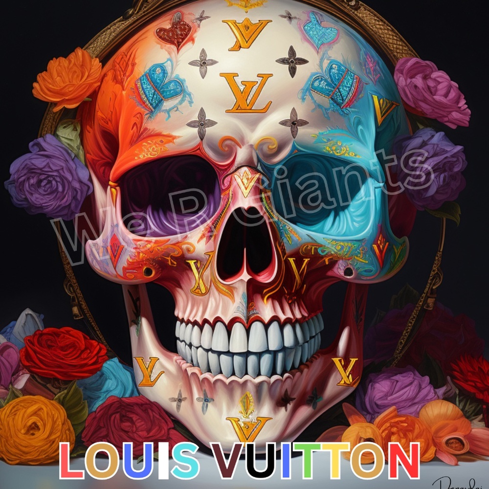 Louis Vuitton Art Day of the Dead Wall Decor 11x14 Print- BY the Artist Denardai